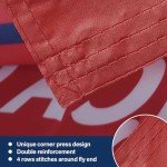Trump Won Flag 2024-2028 President Flag Double Sided Heavy Duty Outdoor for Garden Bedroom Car Outdoor Decor with 4 Rows Stitched