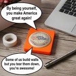The Monocle Breakers Donald Trump Talking Positivity Button - Says 15 Different Compliments and Affirmations Quotes in His Voice