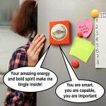 The Monocle Breakers Donald Trump Talking Positivity Button - Says 15 Different Compliments and Affirmations Quotes in His Voice
