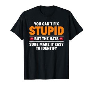 You Can't Fix Stupid But The Hats Sure Make It Easy Identify T-Shirt