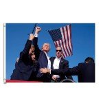 Naerza Trump Shooting Flag Double Sided 2024 Banner Flags 3x5ft For Indoor Outdoor Decoration Shooting Makes Me Stronger