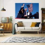 Naerza Trump Shooting Flag Double Sided 2024 Banner Flags 3x5ft For Indoor Outdoor Decoration Shooting Makes Me Stronger