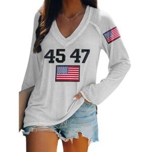 Trump Tshirts Women MAGA Shirts Trump 2024 Trump Girl Shirt Trump 47 Shirt Trump Daddy's Home Sweatshirt Trump T Shirts for Men 2024 Daddy Home Trump Shirt White Christmas Tree
