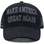 Donald Trump 2024 45-47 Never Surrender Mesh MAGA Hat, Make America Great Again Slogan with USA Flag, Adjustable Baseball Cap (US, Alpha, One Size, Black & Gray Mesh MAGA Hat)