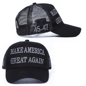 Dark MAGA Hat 2024 - Make America Great Again Trucker Cap | Donald Trump Merchandise | Snapback Baseball Cap for Men & Women