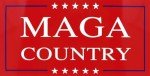 MAGA Make America Great Again Country Red Vinyl Decal Bumper Sticker
