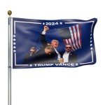 Trump Flag Take Amreica Back 3x5ft Single Sided Trump Shot Flag Merch Trump Memorabilia Indoor Outdoor Decorations