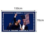 Trump Flag Take Amreica Back 3x5ft Single Sided Trump Shot Flag Merch Trump Memorabilia Indoor Outdoor Decorations