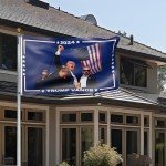 Trump Flag Take Amreica Back 3x5ft Single Sided Trump Shot Flag Merch Trump Memorabilia Indoor Outdoor Decorations