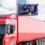 Trump Flag Take Amreica Back 3x5ft Single Sided Trump Shot Flag Merch Trump Memorabilia Indoor Outdoor Decorations
