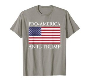Pro-America Anti-Trump - American USA Flag Resist T-Shirt