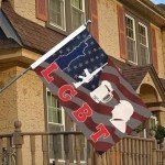 MAGJIUKE LGBT Flag Liberty Guns Beer Trump 2024 Flags 3x5 Ft,Polyester,Funny Trump Flag,Make America Great Again President Trump Flag
