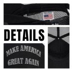Trump Dark MAGA Hat 2024 Make America Great Again Trucker Hats 45 47 for Men Women