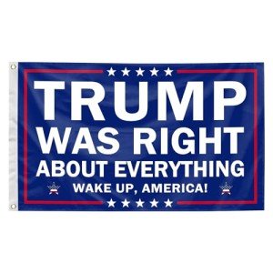 Generic 3x5 Feet Trump Was Right About Everything Flag 2024 Flags With Vivid Color And With 2 Brass Grommets For Room Garden Yard Decorations, Navy/white/red