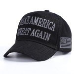 Dark MAGA Hat Donald Trump Black MAGA Hat 2025 MAGA Hat Trump Merchandise Embroidered Baseball Cap