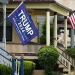 Trump 2024 Flag, Trump MAGA Flag 3x5 FT Polyester Banner with Brass Grommets for Indoor Outdoor Decorations (black4)