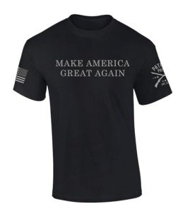 Trenz Shirt Company Trump 2024 Make America Great Again Dark MAGA Short Sleeve T-Shirt-Black-Large