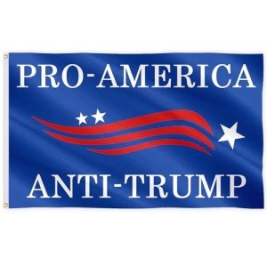 Soulbuty Pro-America Flag Anti-Trump Flag 3x5 Ft Polyester with Brass Grommets