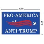 Soulbuty Pro-America Flag Anti-Trump Flag 3x5 Ft Polyester with Brass Grommets