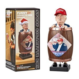 PEYIDA Donald Trump Collectibles - Funny Cigarette Dispenser for Christmas Party, Home Decor - Gag Gift for Trump Fans