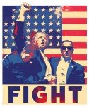 On Coast Fight MAGA MAGA Trump 2024 Assassination Attempt Fight Election Republican T-Shirt for Men and Women, Black, XL
