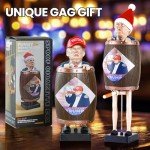 SOMGEM Trump Merchandise Cigarette Dispenser, 2024 Donald Trump Santa Cigarette Holder Cases, Funny Trump Gifts Collectibles, Prank Toy & Novelty Gag Gift for Christmas Party Decorations