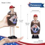 SOMGEM Trump Merchandise Cigarette Dispenser, 2024 Donald Trump Santa Cigarette Holder Cases, Funny Trump Gifts Collectibles, Prank Toy & Novelty Gag Gift for Christmas Party Decorations