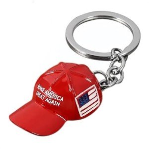 Tydlig MAGA Hat Keychain, Trump Keychain 2025,Make American Great Again Keychain For Trump Supporters (1)