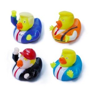 INACORN 4PCS Donald Trump Rubber Ducks for Jeeps - Funny Trump Gifts, Collectible Trump Ducks for Jeep Ducking, Baby Bath Toys, Novelty Trump Merchandise for Kids & Adults