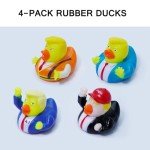 INACORN 4PCS Donald Trump Rubber Ducks for Jeeps - Funny Trump Gifts, Collectible Trump Ducks for Jeep Ducking, Baby Bath Toys, Novelty Trump Merchandise for Kids & Adults