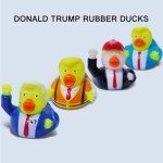INACORN 4PCS Donald Trump Rubber Ducks for Jeeps - Funny Trump Gifts, Collectible Trump Ducks for Jeep Ducking, Baby Bath Toys, Novelty Trump Merchandise for Kids & Adults