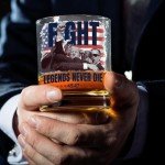 Legend Whiskey Bourbon Glass - 'Make America Strong Again' Trump Shot, Survivor of 2024 Assassination Attempt, Maga Fist Pump
