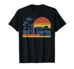 Gulf Of US America Est 2025 Retro Vintage Beach T-Shirt