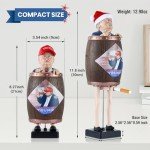 CHOICEDC Trump Funny Cigarette Holder Case, Santa Trump Cigarette Dispenser, Trump Merchandise, Donald Trump Figurine Statue Cigarette Case for Christmas Party, Home Decor, Trump Gifts for Men Women