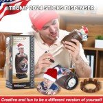 CHOICEDC Trump Funny Cigarette Holder Case, Santa Trump Cigarette Dispenser, Trump Merchandise, Donald Trump Figurine Statue Cigarette Case for Christmas Party, Home Decor, Trump Gifts for Men Women