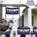 Trump Flag 2024 – 3x5 Feet Donald Trump Flag Outdoor Made in USA – Heavy Duty Double-Sided MAGA Banner with Brass Grommets for Patio, Garden, Indoor