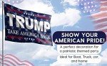 Trump Flag 2024 – 3x5 Feet Donald Trump Flag Outdoor Made in USA – Heavy Duty Double-Sided MAGA Banner with Brass Grommets for Patio, Garden, Indoor