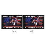 12x18 Double Sided Flag Fight Fight Fight Trump Shot 2024 Gun,Save Trump 45 47 President 2024 Car Flag Window Sign Without Flagpole