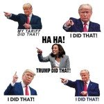 200 Pcs Trump I Did That Stickers - Funny Anti We Did That Donald Trump MAGA Sticker for Laptops Water Bottles Cars Gas Station