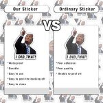 100Pcs Trump I Did That Stickers Funny I Did That Trump Sticker Waterproof Gas Pump Decalsfor Car Motorcycle Helmet Laptop Window & More