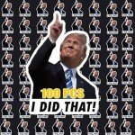 100Pcs Trump I Did That Stickers Funny I Did That Trump Sticker Waterproof Gas Pump Decalsfor Car Motorcycle Helmet Laptop Window & More
