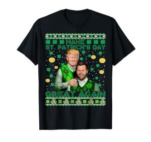 Trump Vance Brothers Funny St Patrick's Day Ugly Sweater T-Shirt