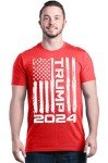 shop4ever® Trump Flag 2024 T-Shirt Large Red 0