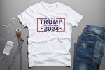 AW Fashions Take America Back Trump 2024 T-Shirt MAGA Election Tee (White, Medium)