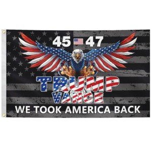 The 45th and 47th Presidential Flags 3x5FT Trump 2025 American Eagle Presidential Flag Trump Wins Back America Banner