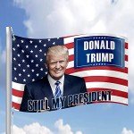 US United States of America President Trump USA 2024 MAGA Still My President Make America Great 3x5 feet Flag Banner Vivid Color Double Stitched Brass Grommets (Trump21)