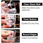EOQIFJM Trump Shot Glass - 2 Pack 1.7 oz Heavy Base Tequila Shot Glasses - Ideal Gift for Patriots & Political Fans - Great for Whiskey, Vodka, Liquor - Toast to Trump 2025 Inauguration Day