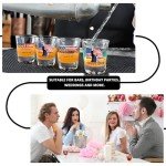 EOQIFJM Trump Shot Glass - 2 Pack 1.7 oz Heavy Base Tequila Shot Glasses - Ideal Gift for Patriots & Political Fans - Great for Whiskey, Vodka, Liquor - Toast to Trump 2025 Inauguration Day