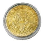 Donald Trump Inauguration & White House Commemorative Coin Set – 45th & 47th President Collection in Elegant Redwood Display Box