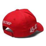 Trump was Right About Everything Hat Trump MAGA Hats Donald Trump 2024 45-47 with USA Flag Baseball Cap (US, Alpha, One Size, White Text with Red)
